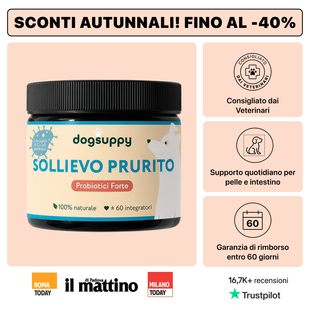 Sollievo Prurito | 100% Naturale | 60 integratori